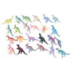 Foto van Plastic dinosaurussen 12x stuks van ongeveer 6 cm - speelfigurenset