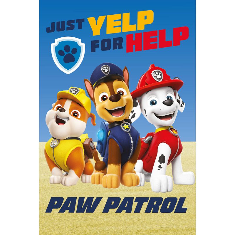 Foto van Paw patrol fleece deken yelp - 100 x 140 cm - polyester