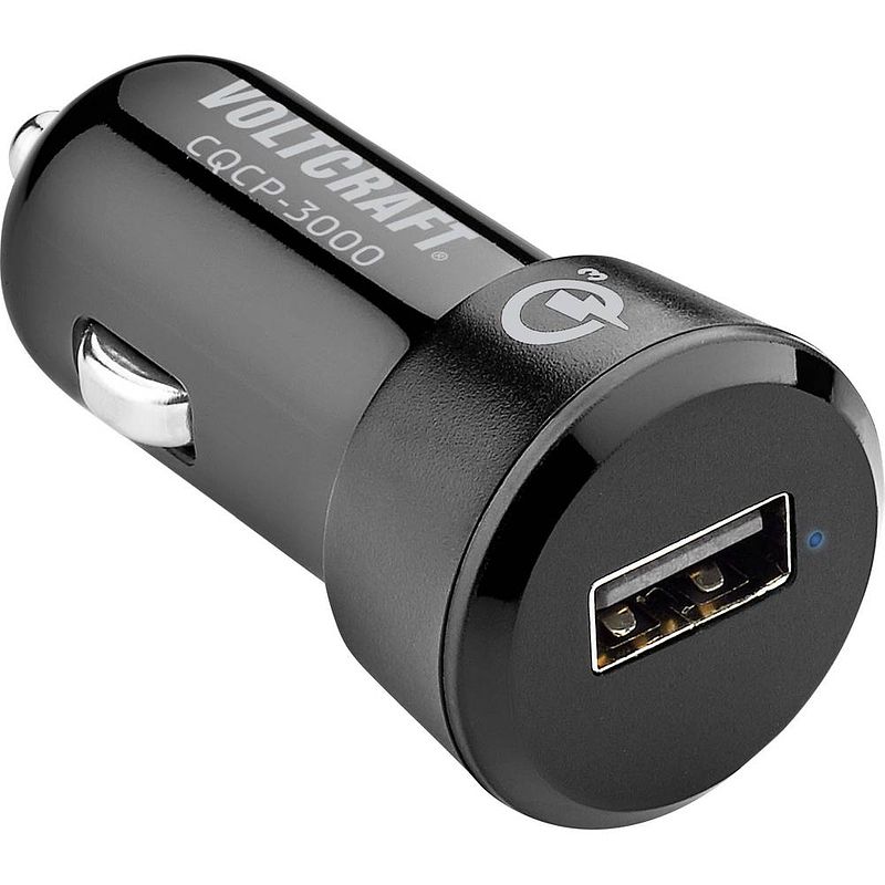 Foto van Voltcraft cqcp-3000 vc-11507505 usb-oplader auto, vrachtwagen uitgangsstroom (max.) 3000 ma 1 x usb qualcomm quick charge 3.0