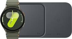 Foto van Samsung galaxy watch 7 groen 44mm + duo draadloze oplader