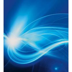 Foto van Dimex blue abstract vlies fotobehang 225x250cm 3-banen