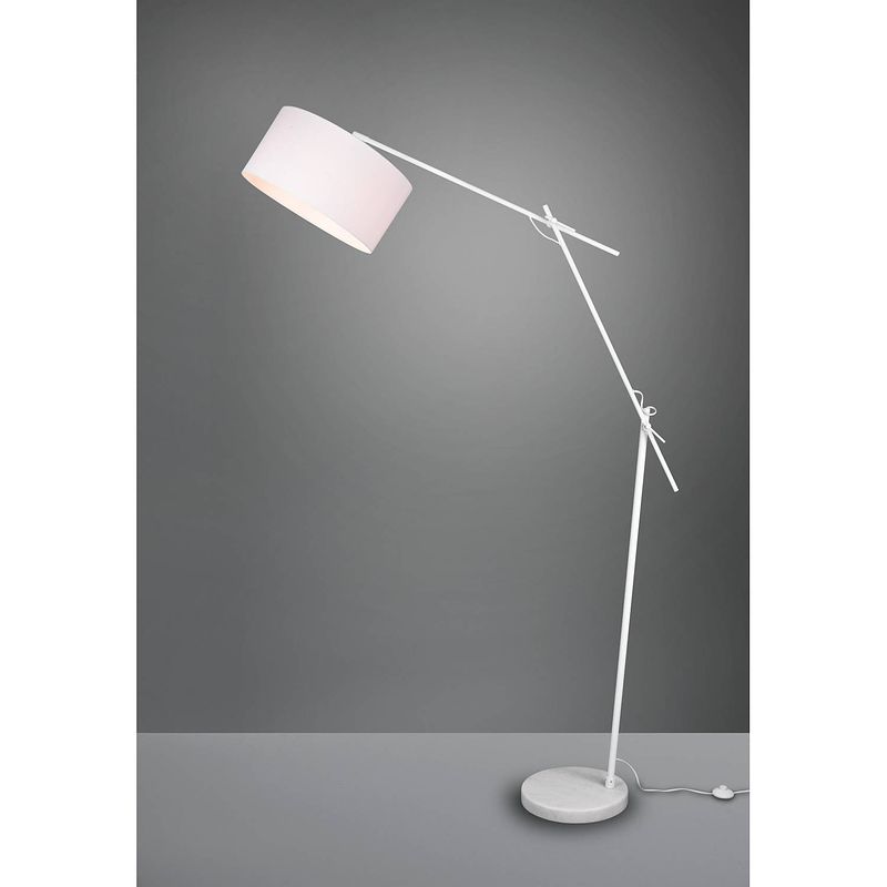 Foto van Moderne vloerlamp ponte - metaal - wit