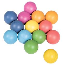 Foto van Tickit gekleurde houten ballen