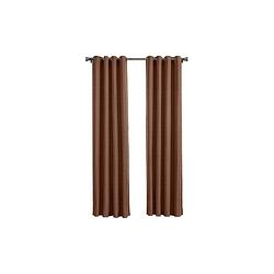 Foto van Geweven verduisterend gordijn - larson -chocolate- ringen - 150x250 cm