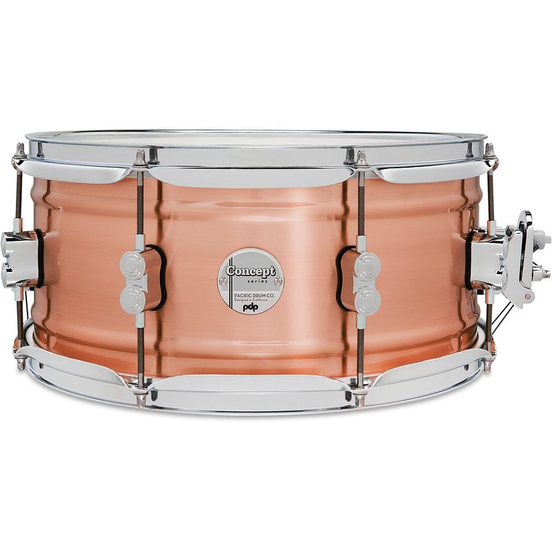 Foto van Pdp drums pdsn6514nbcc concept series brushed copper 14 x 6.5 inch snaredrum