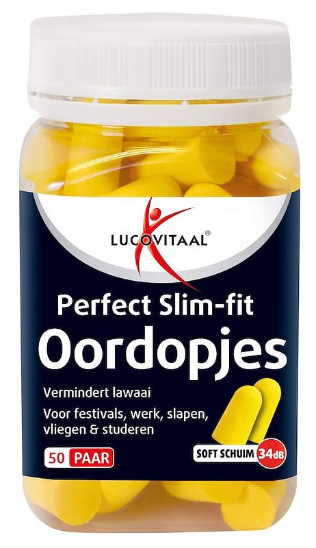 Foto van Lucovitaal perfect slim-fit schuim oordopjes