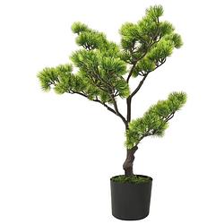 Foto van Vidaxl kunstplant met pot pinus bonsai 60 cm groen