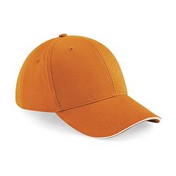 Foto van 6-panel oranje supporters baseballcap - verkleedhoofddeksels