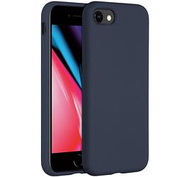 Foto van Accezz liquid silicone voor apple iphone se (2022 / 2020) / 8 / 7 telefoonhoesje blauw