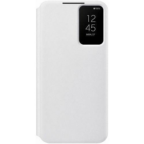 Foto van Samsung galaxy s22+ smart clear view cover (wit)