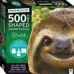 Foto van Jigsaw gallery 500-piece shaped jigsaw: sloth - puzzel;puzzel (9781488901027)