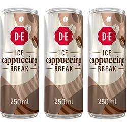 Foto van Douwe egberts ijskoffie ice cappuccino 3 x 250ml bij jumbo