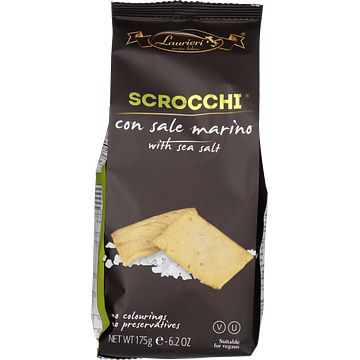 Foto van Laurieri scrocchi grande crackers with sea salt 175g bij jumbo