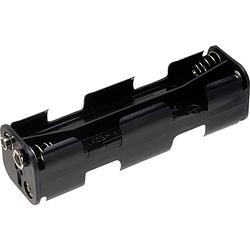 Foto van Tru components bh-382b batterijhouder 8 aa (penlite) drukknopaansluiting