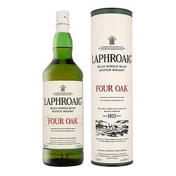 Foto van Laphroaig four oak 1ltr whisky + giftbox