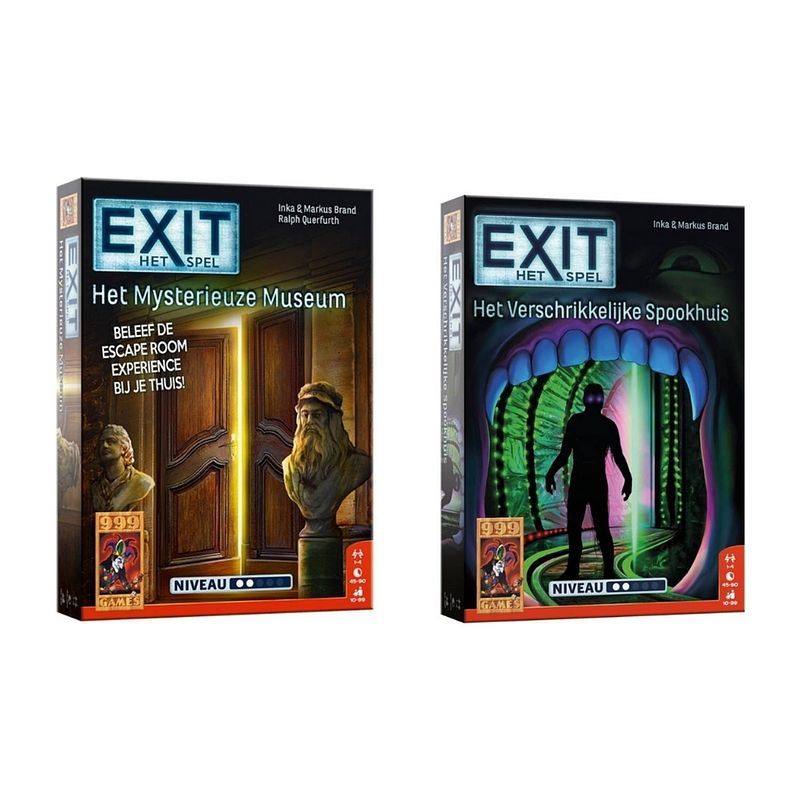 Foto van Spellenbundel - 2 stuks - exit - het mysterieuze museum & het verschrikkelijke spookhuis