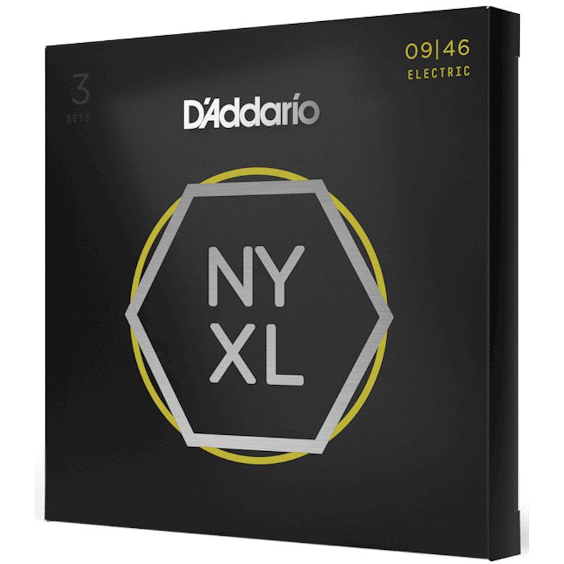 Foto van D'saddario nyxl0946-3p 09-46 super light top regular bottom nw snaren voor elektrische gitaar (3 sets)