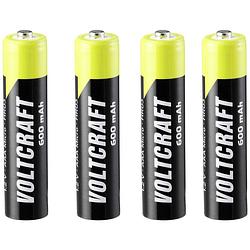 Foto van Voltcraft endurance oplaadbare aaa batterij (potlood) nimh 600 mah 1.2 v 4 stuk(s)