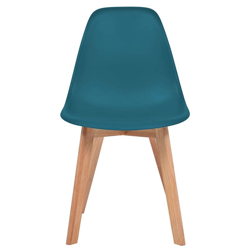 Foto van The living store eetkamerstoelen - eetkamerstoelen - 46.5 x 47.5 x 83 cm - turquoise