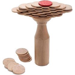 Foto van Longfield games houten evenwichtsspel munten