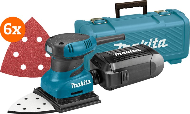 Foto van Makita bo4565k + schuurbladen (5x)