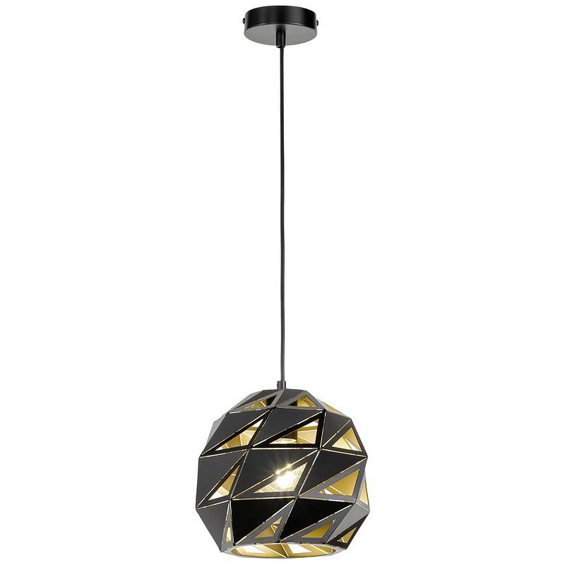 Foto van Wofi juba 11465 led-hanglamp led e27 60 w zwart