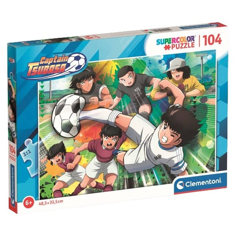 Foto van Clementoni legpuzzel captain tsubasa i 48,5 x 33,5 cm karton