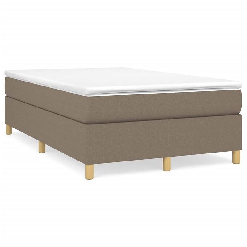 Foto van The living store boxspringframe stof taupe 120x200 cm - bed