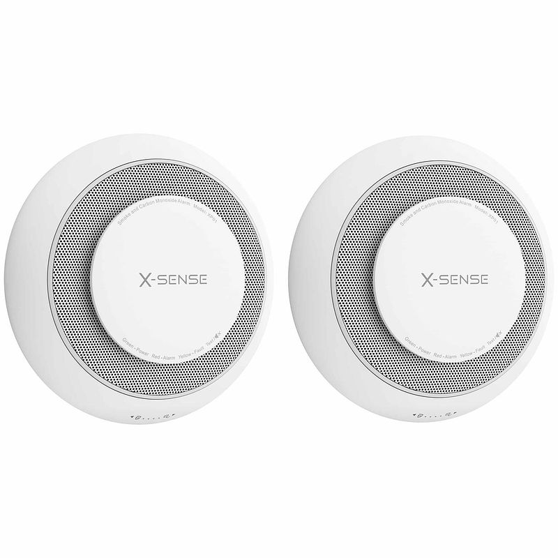 Foto van X-sense xp01 combimelder 2-pack - 10 jaar batterij en figaro® sensor - meet rook én koolmonoxide