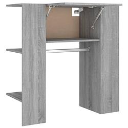 Foto van The living store gangkast classic - kledingkast - 97.5 x 37 x 99 cm - grijs sonoma eiken