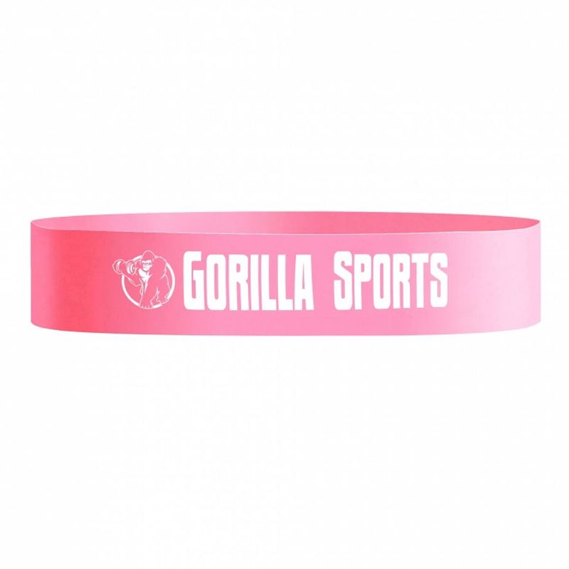 Foto van Gorilla sports fitnessband - roze - 0,4 mm