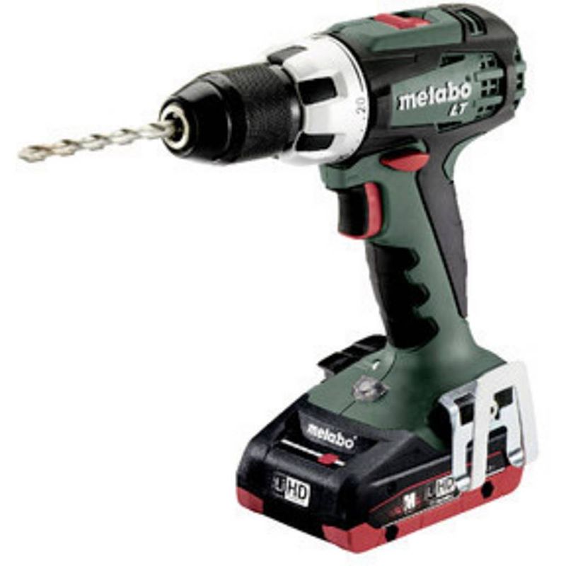 Foto van Metabo bs 18 lt 602102800 accu-schroefboormachine 18 v lihd incl. 2 accus, incl. accessoires, incl. koffer