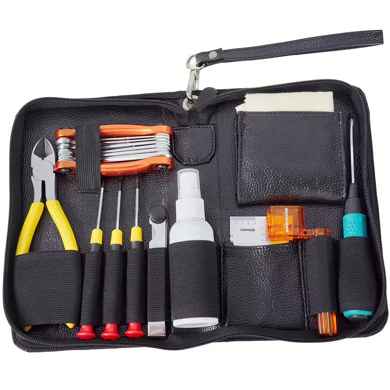 Foto van Warwick rockcare professional guitar bass maintenance tool set onderhoudsset