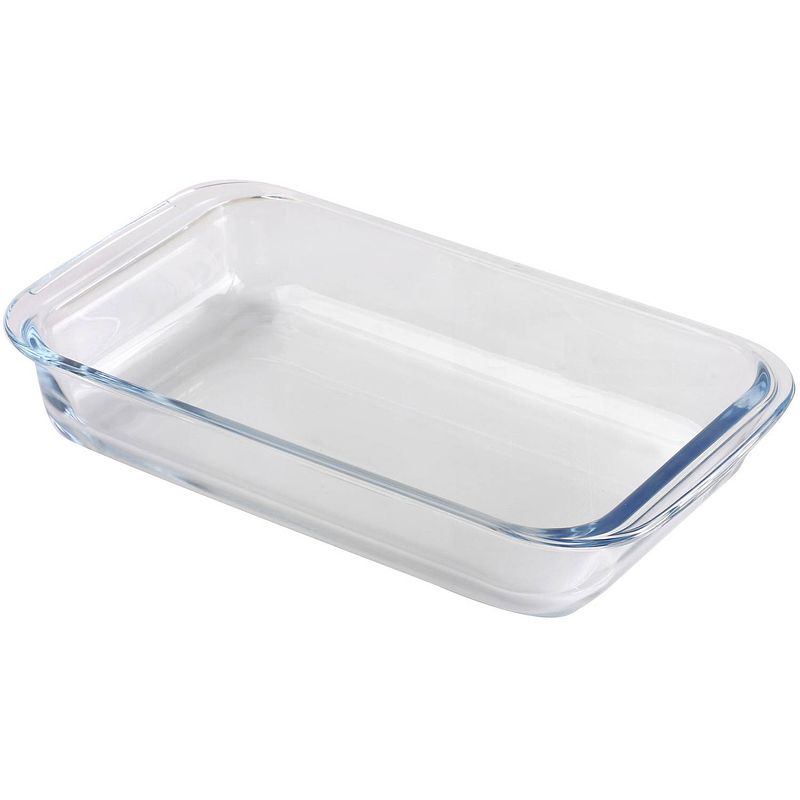 Foto van Chef traiteur ovenschaal van borosilicaat glas - rechthoek - 1 liter - 26 x 15 x 5 cm - ovenschalen