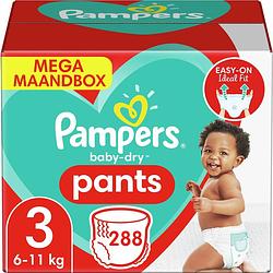 Foto van Pampers - baby dry pants - maat 3 - mega maandbox - 288 luierbroekjes