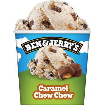 Foto van Ben & jerry's ijs caramel chew chew pint 465ml bij jumbo