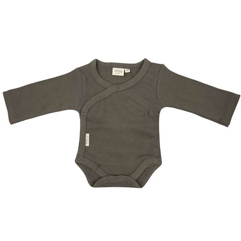 Foto van Little indians onesie dusty olive junior katoen groen mt 50