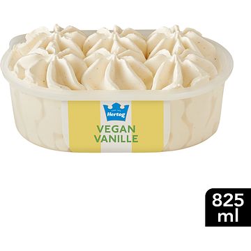 Foto van Hertog ijs ijssalon vegan vanille 825ml bij jumbo