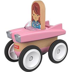 Foto van Fisher-price wonder makers auto 9 cm roze/blank 4-delig