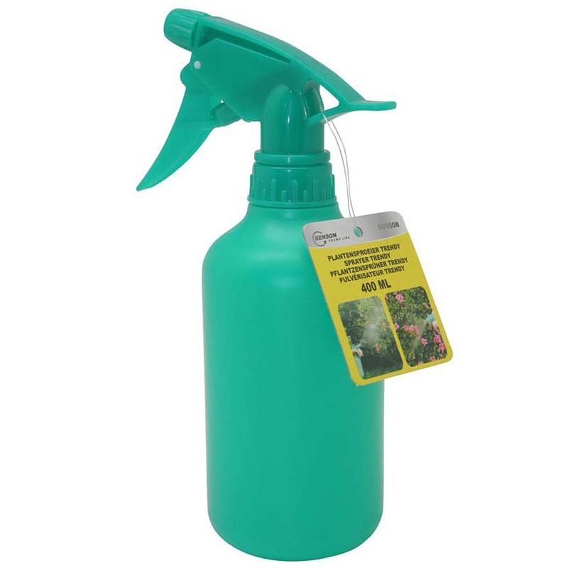 Foto van Plantenspuit/plantensproeier 400 ml groen - plantenspuiten