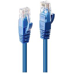 Foto van Lindy 48021 rj45 netwerkkabel, patchkabel cat 6 u/utp 7.5 m blauw 1 stuk(s)