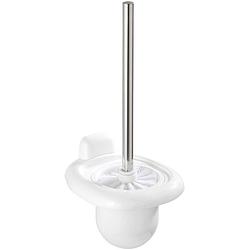 Foto van Wenko toiletborstel met houder pure 16 x 36 cm abs wit