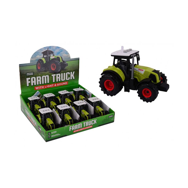 Foto van John toy tractor frictie + licht geluid