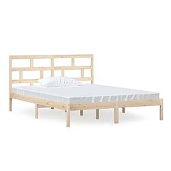 Foto van Vidaxl bedframe massief hout 150x200 cm 5ft king size