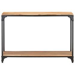 Foto van The living store consoletafel massief acaciahout - 110 x 30 x 75 cm - natuurlijke afwerking