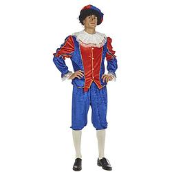 Foto van Piet verkleed kostuum 4-delig - blauw/rood - voor volwassenen 50 (m) - carnavalskostuums