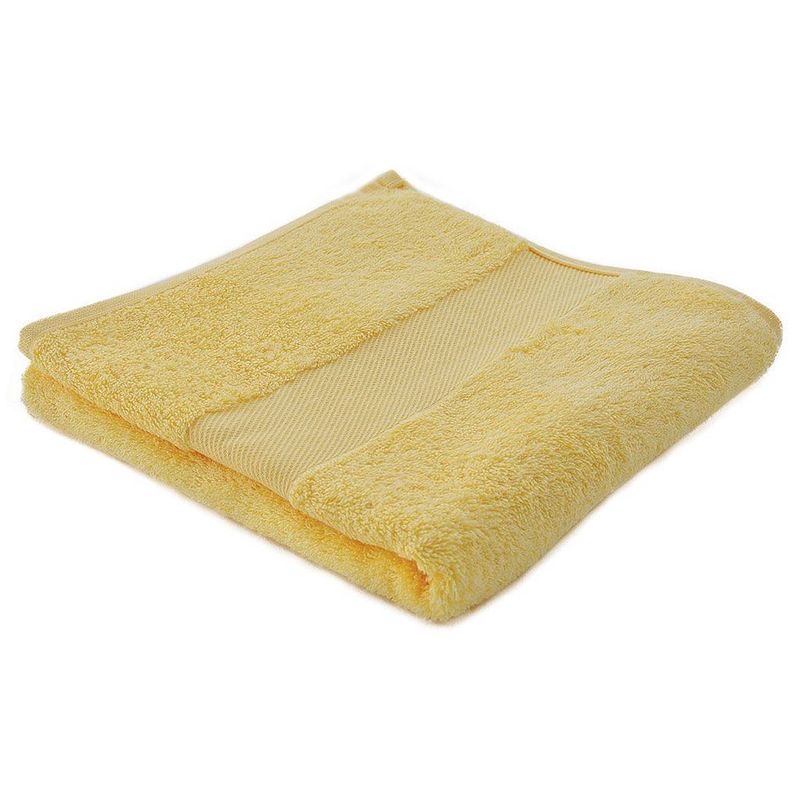 Foto van Arowell badhanddoek badlaken 100 x 50 cm - 500 gram - crème geel - 10 stuks