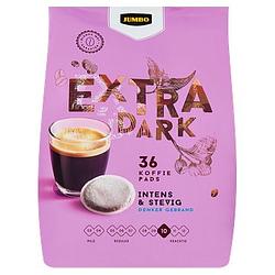 Foto van Jumbo extra dark koffiepads 36 stuks