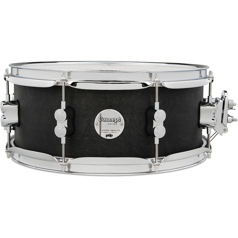 Foto van Pdp drums concept satin black wax maple 13 x 5.5 inch snaredrum