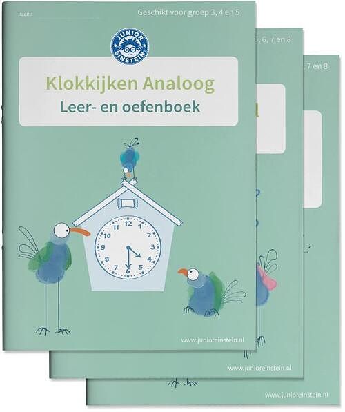 Foto van Klokkijken oefenboeken analoog en digitaal - paperback (9789493128316)